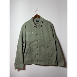 Kith Overdyed Canvas Willoughby Chore Jacket olive